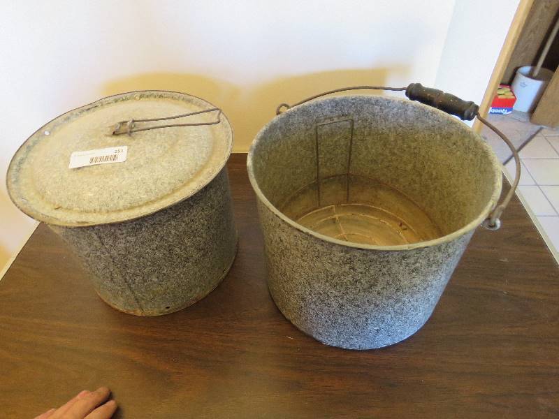 lot 251 image: Vintage Pails