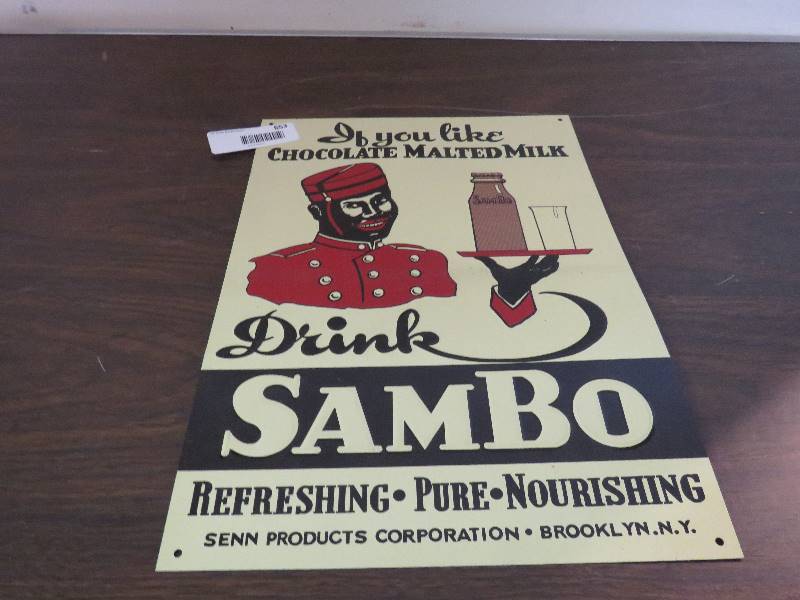 lot 653 image: Vintage  Sambo Sign