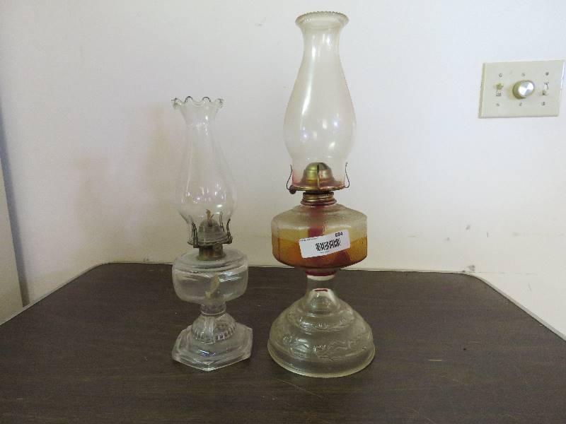 lot 684 image: Vintage Oil Lamps
