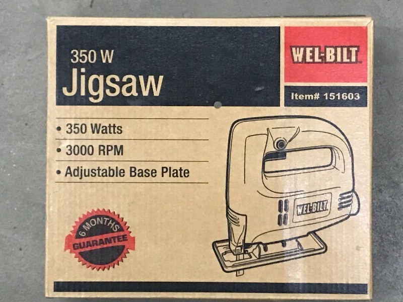 lot 37 image: Unused Wel-Bilt 350W Jig-Saw ...