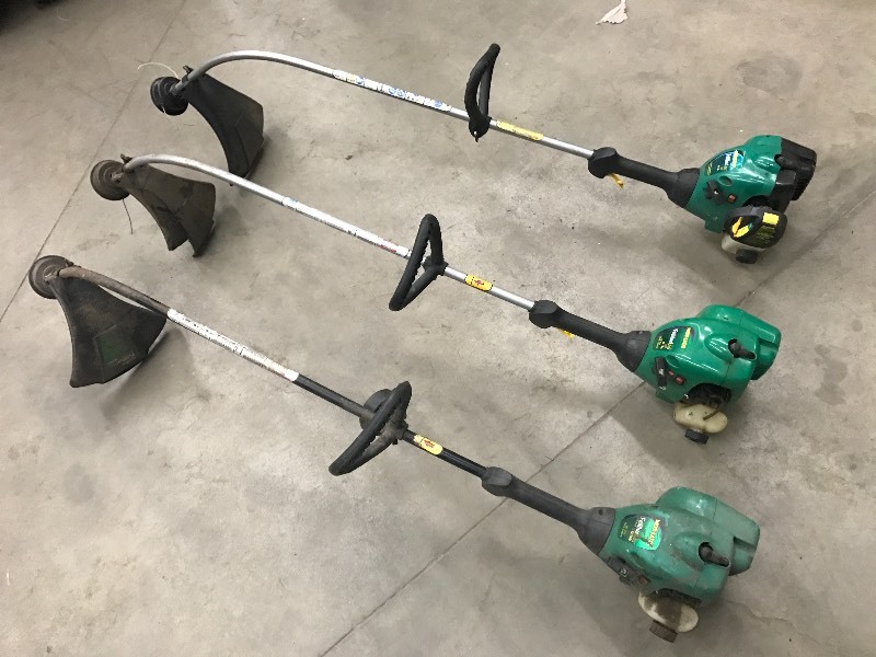 lot 56 image: (3) Weed Eater Gas-Powered Grass Tr...