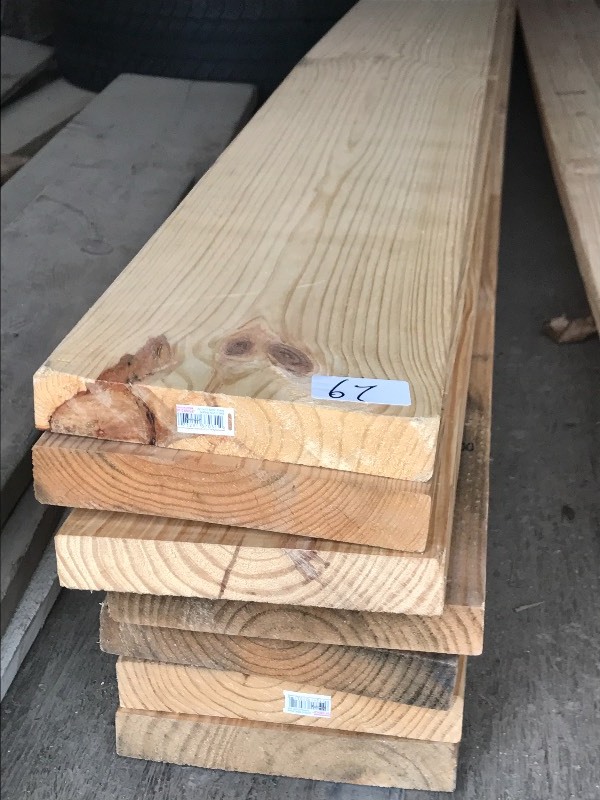 lot 67 image: (7) 2x10x12 Boards, Unused ...