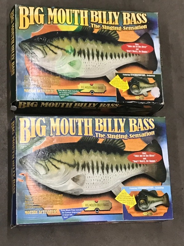lot 93 image: (2) Big Mouth Billy Bass ...