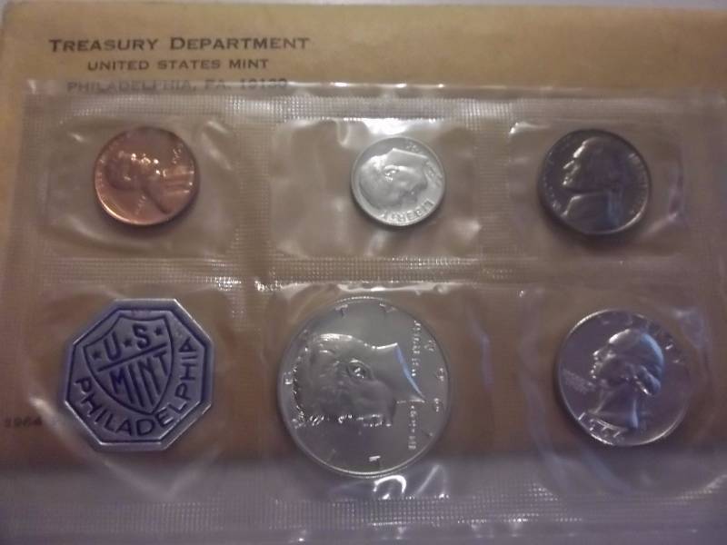 1964 U S Proof Set Unc In Original Packaging