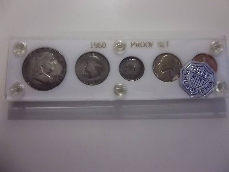 1960 U S Proof Set In After Market Display Case Unc