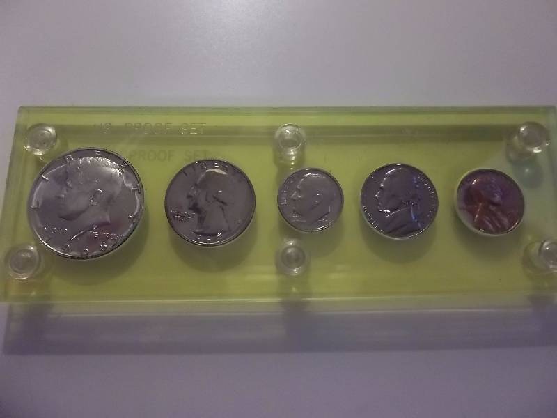 1968 U S Proof Set In After Market Display Case