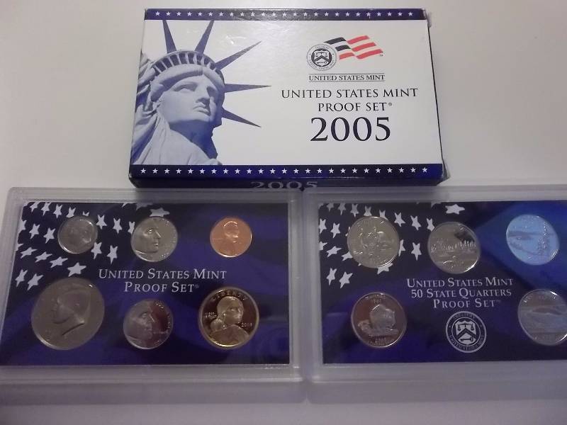 2005 US Mint Proof Set With State Quarters With Original Packaging