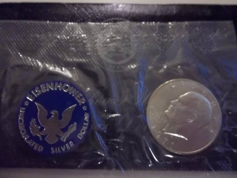 1971 S Ike Uncirculated Silver Dollar