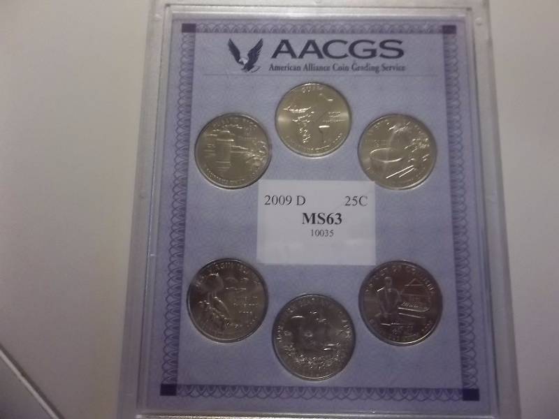 2009 D AACGS MS63 State Quarter Set In Collector Case
