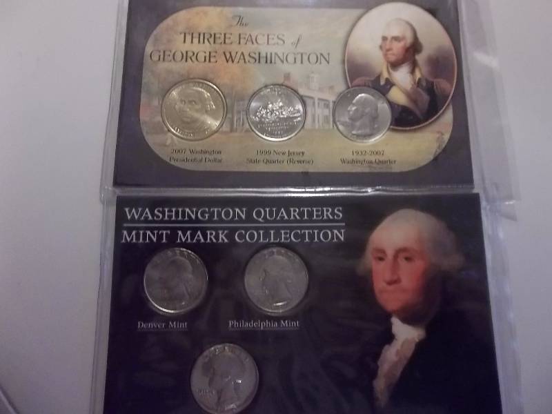 Washington Mint Mark Collection & The Three Faces Of George Washington Coinage Collection
