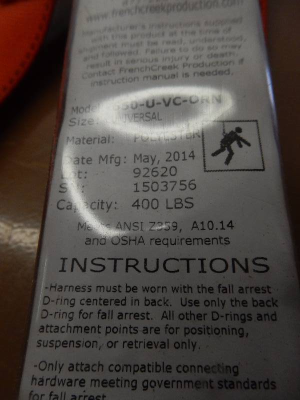 lot 30 image: 400 lb max harness.. Like new