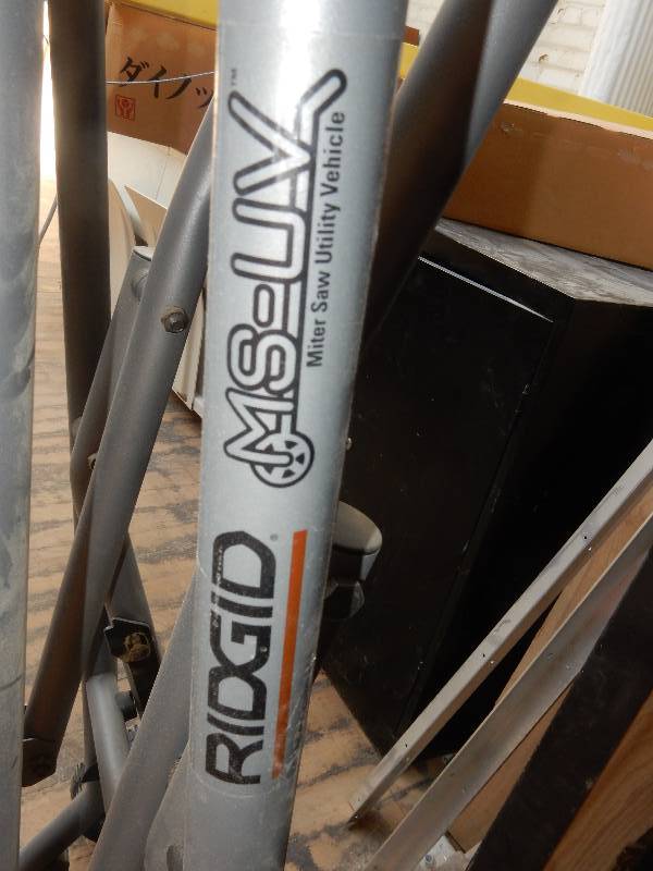 lot 45 image: Ridgid Miter Saw Utility Vehicle.