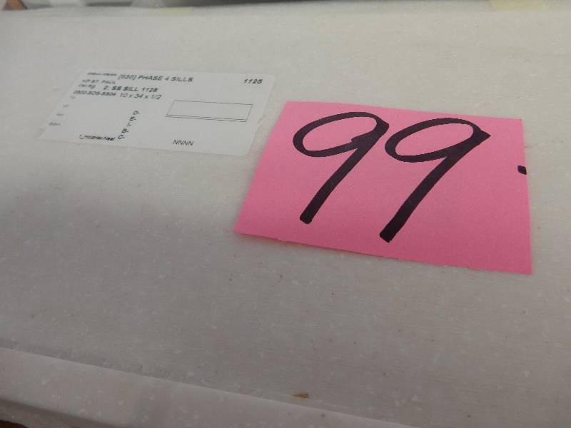 lot 99 image: 4, Phase 4 Sills.. Look like a Corian type of material.