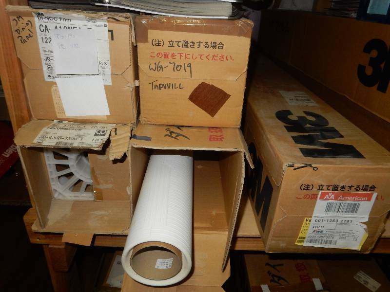 lot 106 image: Large lot of BELBIEN Film.. Peel off backing.. Take some time and come and inspect.