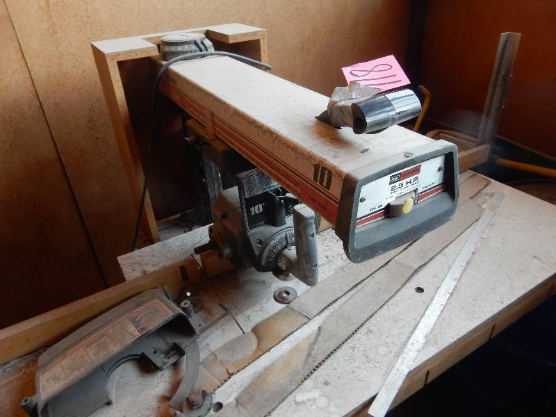 lot 118 image: CRAFTSMAN, 2 12 H.P. Radial Arm Saw.. Tested and works