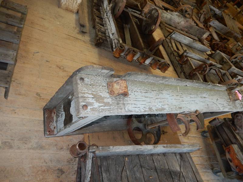 lot 134 image: Antique Railroad Cart.. Damaged as shown