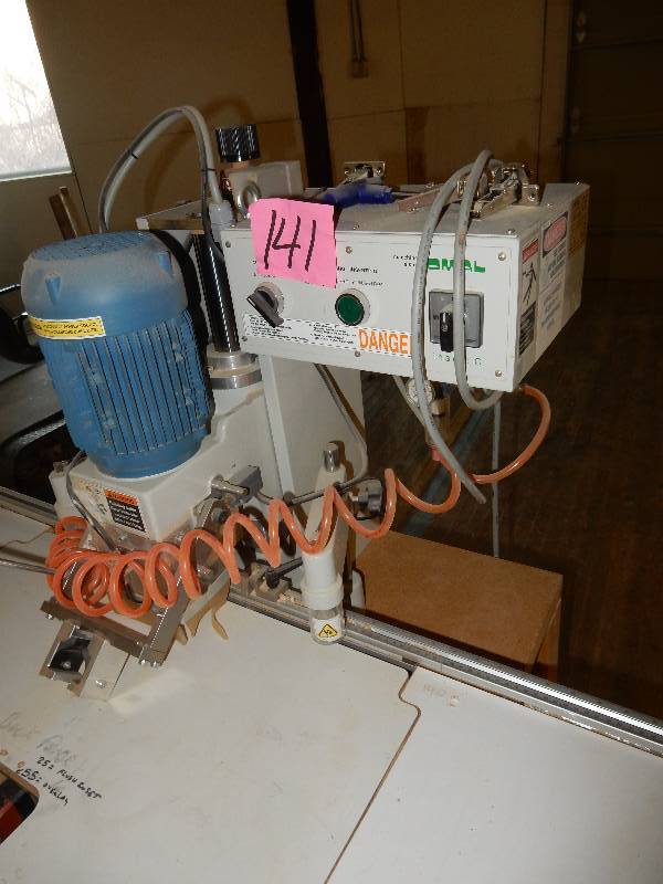 lot 141 image: OMAL Hinges Boring Insert Machine, Model WM 1025