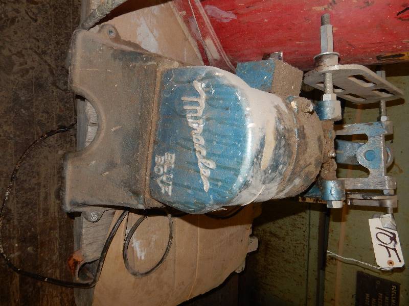 lot 10F image: 5 Gallon pail paint shaker,  Mirada Blue Boy
