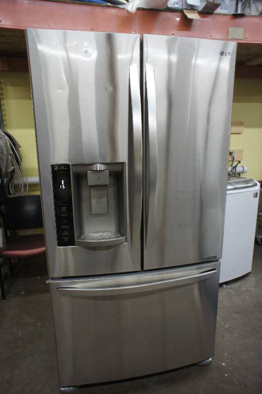 lot 1 image: LG Model # (LFX28968ST) 26.8 cu.ft -Stainless Steel Refrigerator - 35.75 Width
