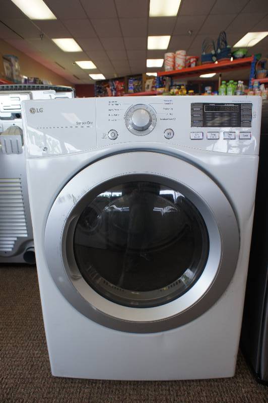lot 4 image: LG Dryer - Model # (DLE3170W) - Smooth WhiteFront Load - 7.4 cu.ft. - 27 Width - MSRP $799.99