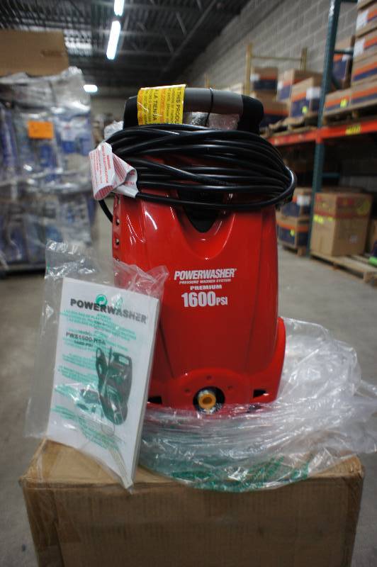 lot 216 image: New - Powerwasher Brand 1600 PSI Electric Pressure Washer