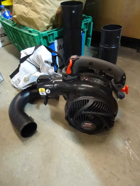 lot 9 image: Lightly Used Craftsman Gas Powered BlowerSweeperVacuum
