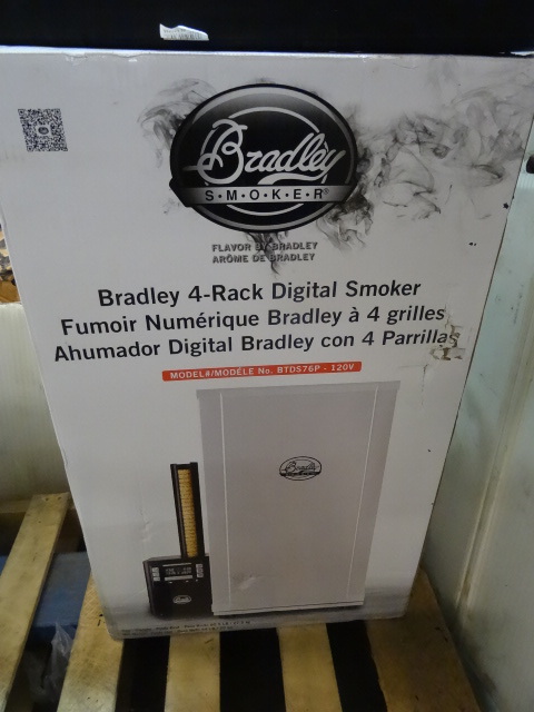 lot 16 image: NEW Bradley Smoker 31 in. Vertical 4-Rack Digital Electric Smoker