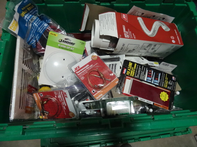 lot 69 image: NEW ENTIRE BIN Misc Hardware, Thermocouples, Vent Kits, Electrical AND MORE. GREEN BIN NOT INCLUDED