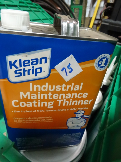 lot 75 image: NEW Qty 4 gallons Klean Strip Industrial Maintenance Coating Thinner.