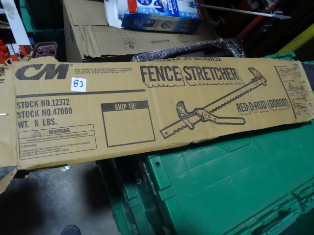 lot 83 image: NEW Columbus McKinnon Fence Stratcher # DD800