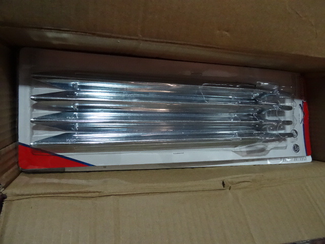 lot 117 image: NEW Case Coleman Steel Tent Stakes 12 in. 16 Stakes