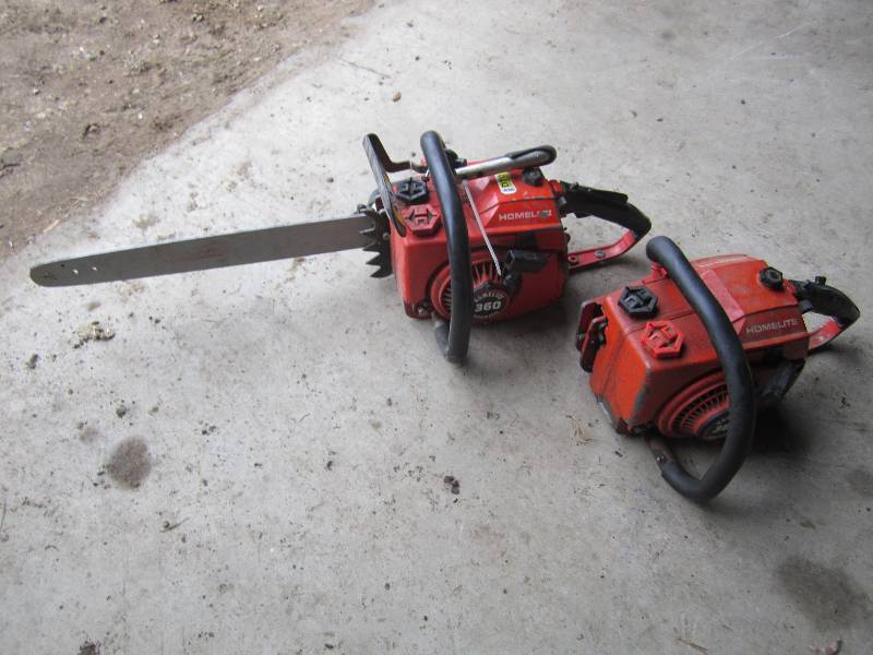 lot 21 image: 2 Homelite chainsaws for parts or r...