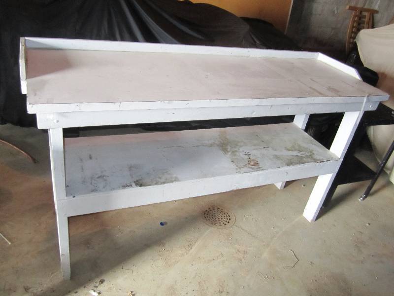 lot 71 image: 6 x 2 foot work table...