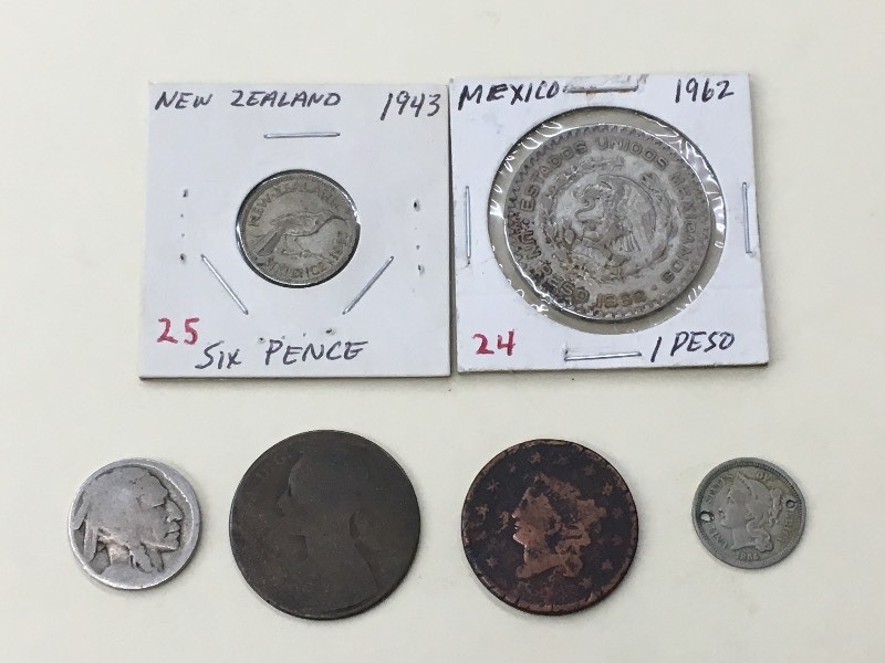 Lot Of 1962 Mexico Silver Peso, 19...