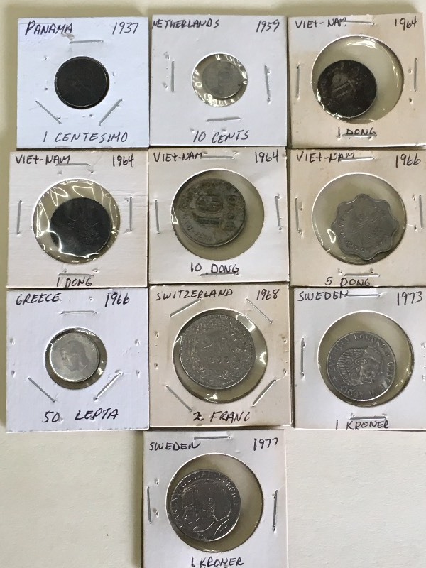 Lot Of Old Coins From Viet-Nam, Swi...