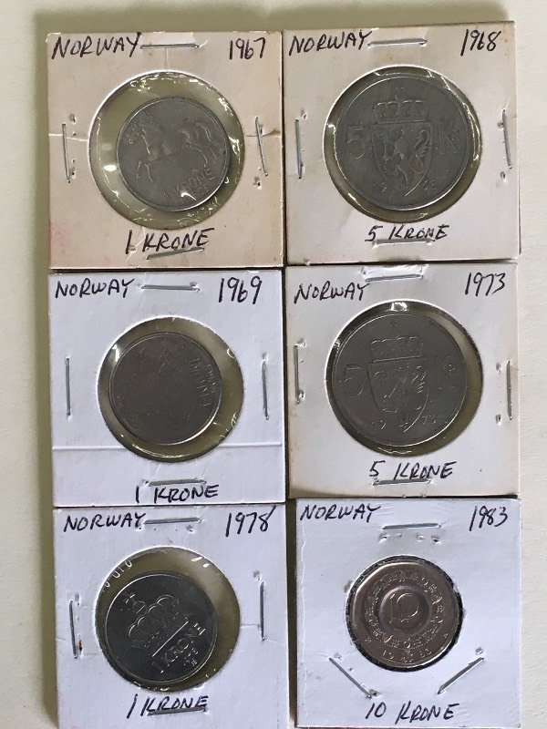 Lot Of Old Coins From Norway Starti...