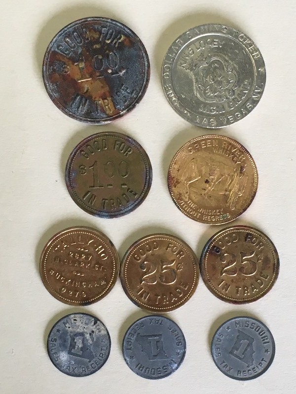 Lot Of Misc Trade & Tax Tokens ...