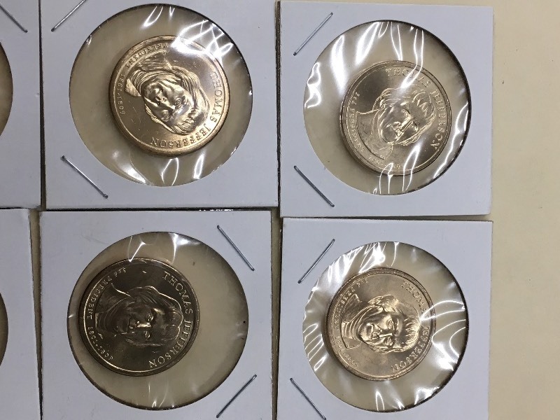 Lot Of (7) U.S. Presidential Dollar...