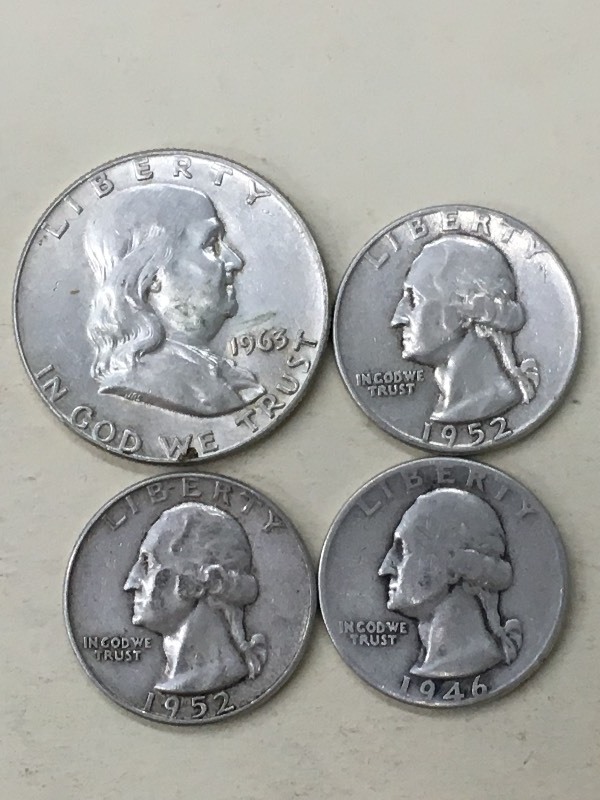 Lot Of 1963 Franklin Half Dollar, ...