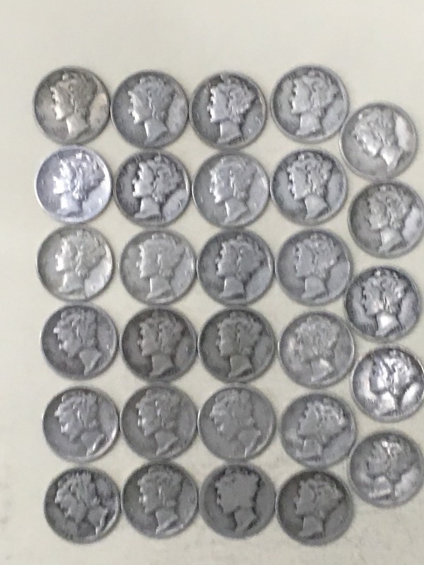 (29) Mercury Dimes (24) 1943, (2) ...