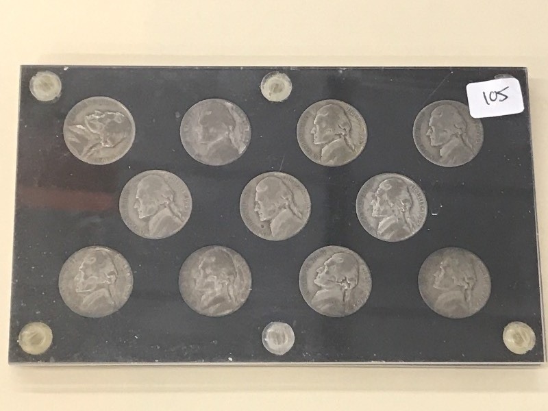 Complete Set Of War Nickels 1943-19...