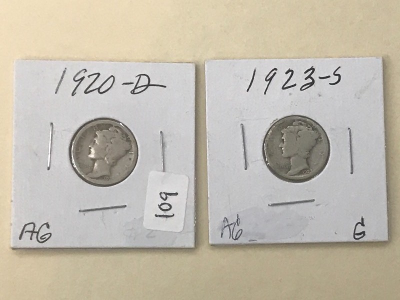 Lot Of 1920-D & 1923-S Dimes ...