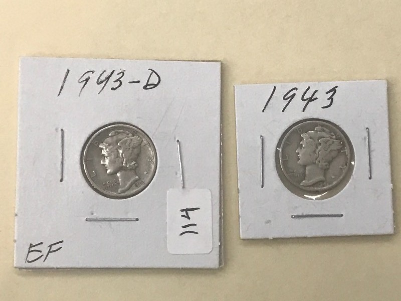 Lot Of 1943-D & 1943 Dimes ...