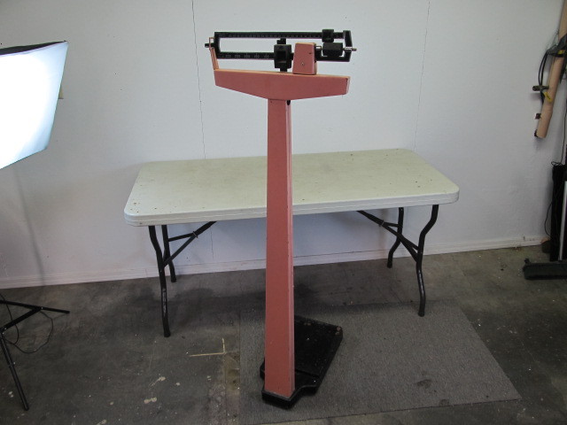 lot 8 image: Vintage Pink Doctor Scale