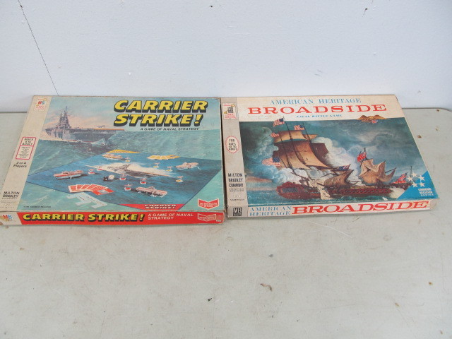 lot 23 image: Vintage BROADSIDE & Carrier Strike Board Games