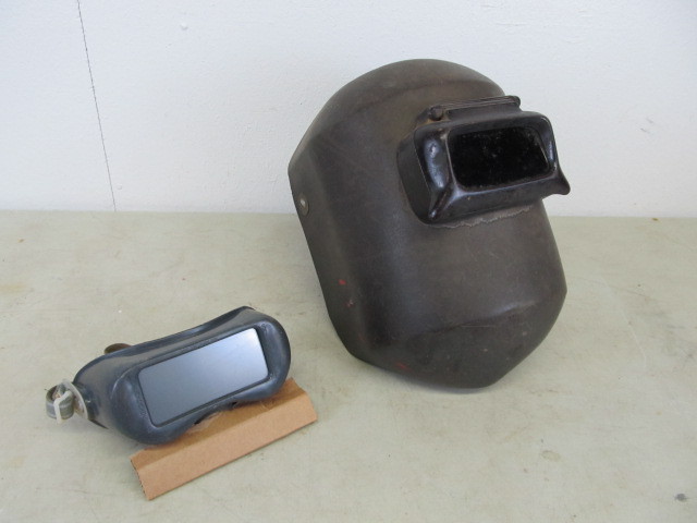 lot 60 image: Vintage Welders Mask & Goggles