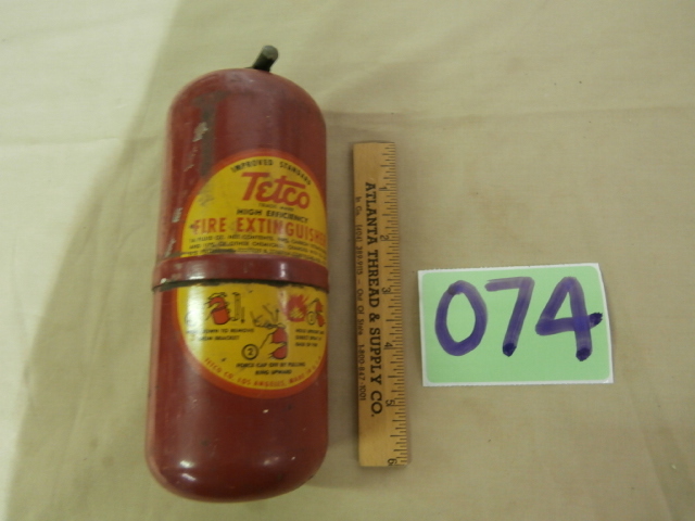 lot 74 image: Vintage Tetco Fire Extinguisher