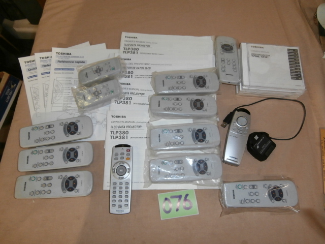 lot 76 image: Toshiba Projector Stuff