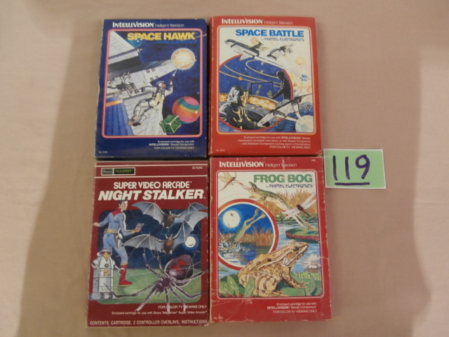 lot 119 image: Four Intellivision Video Arcade Games