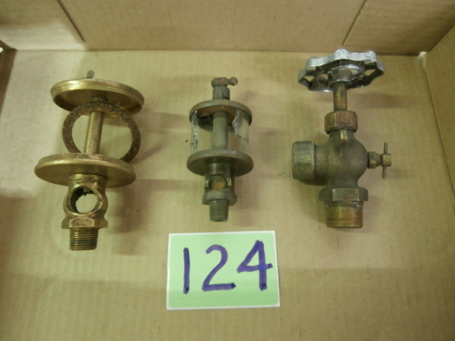 lot 124 image: Antique Engine Oilers & Brass Valve
